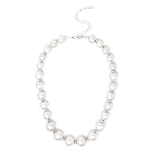 Precious Ball And Bead Necklace