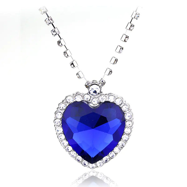 Titanic Heart of the Ocean Necklace - Stylish Crystal Pendant